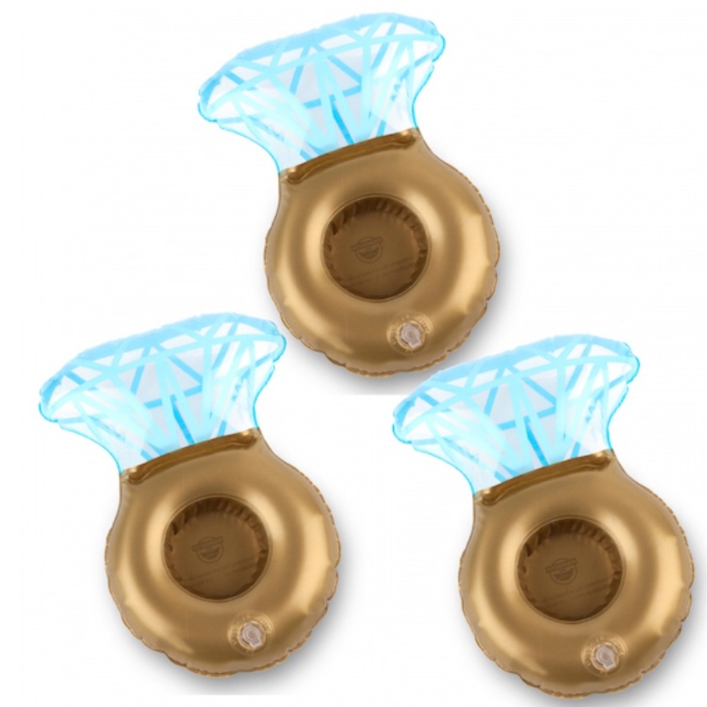 Bling ring beverage float by Bigmouth